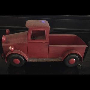 Metal red truck